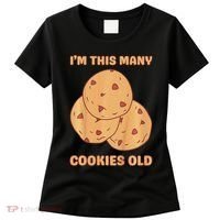 I'm This Many Cookies Old Cookie 3rd Birthday 3 Years Old Women's T-Shirt thumb 0