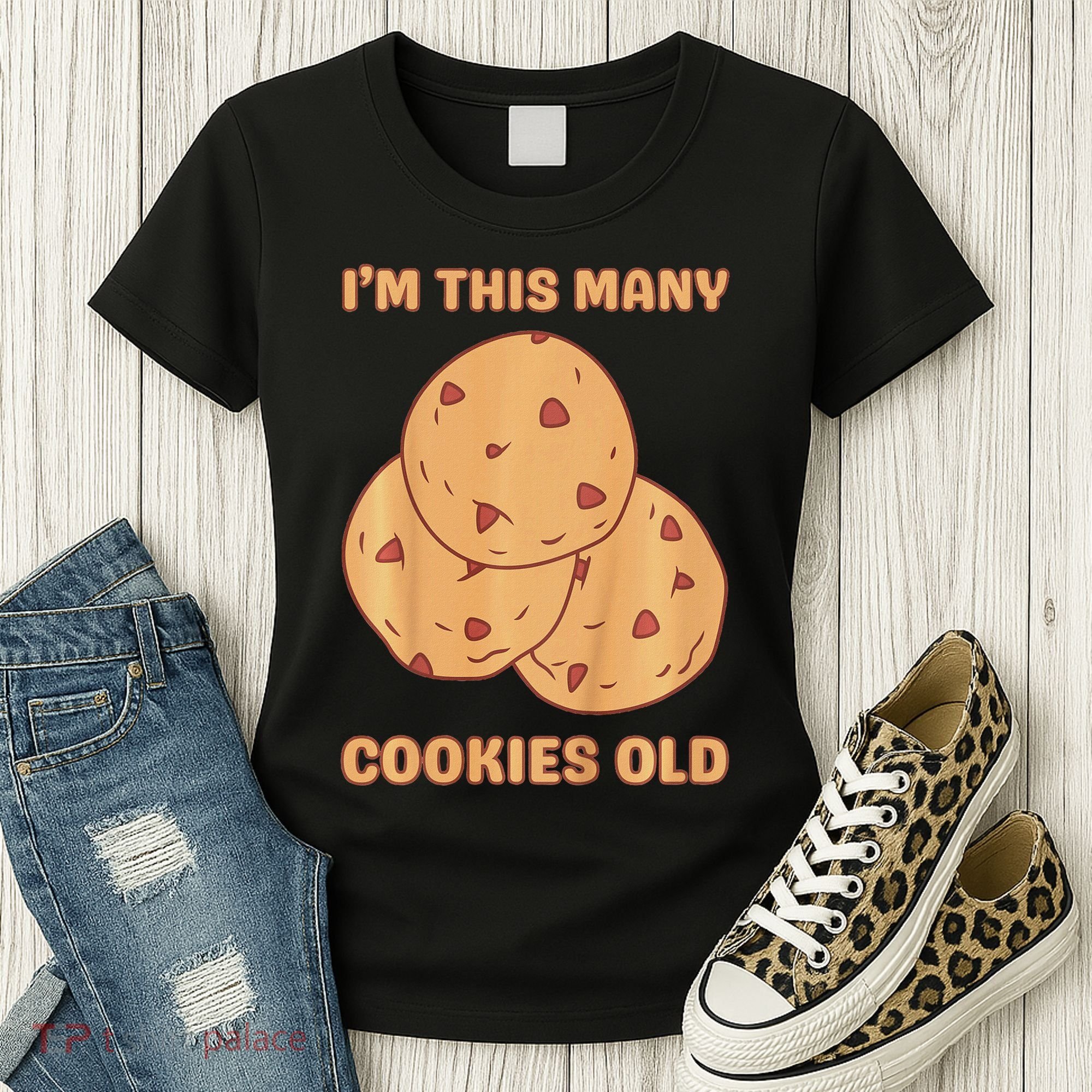I'm This Many Cookies Old Cookie 3rd Birthday 3 Years Old Women's T-Shirt