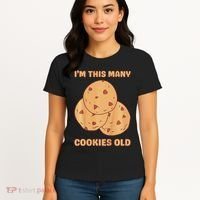 I'm This Many Cookies Old Cookie 3rd Birthday 3 Years Old Women's T-Shirt thumb 4