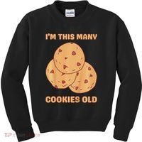 I'm This Many Cookies Old Cookie 3rd Birthday 3 Years Old Kids Sweatshirt thumb 0