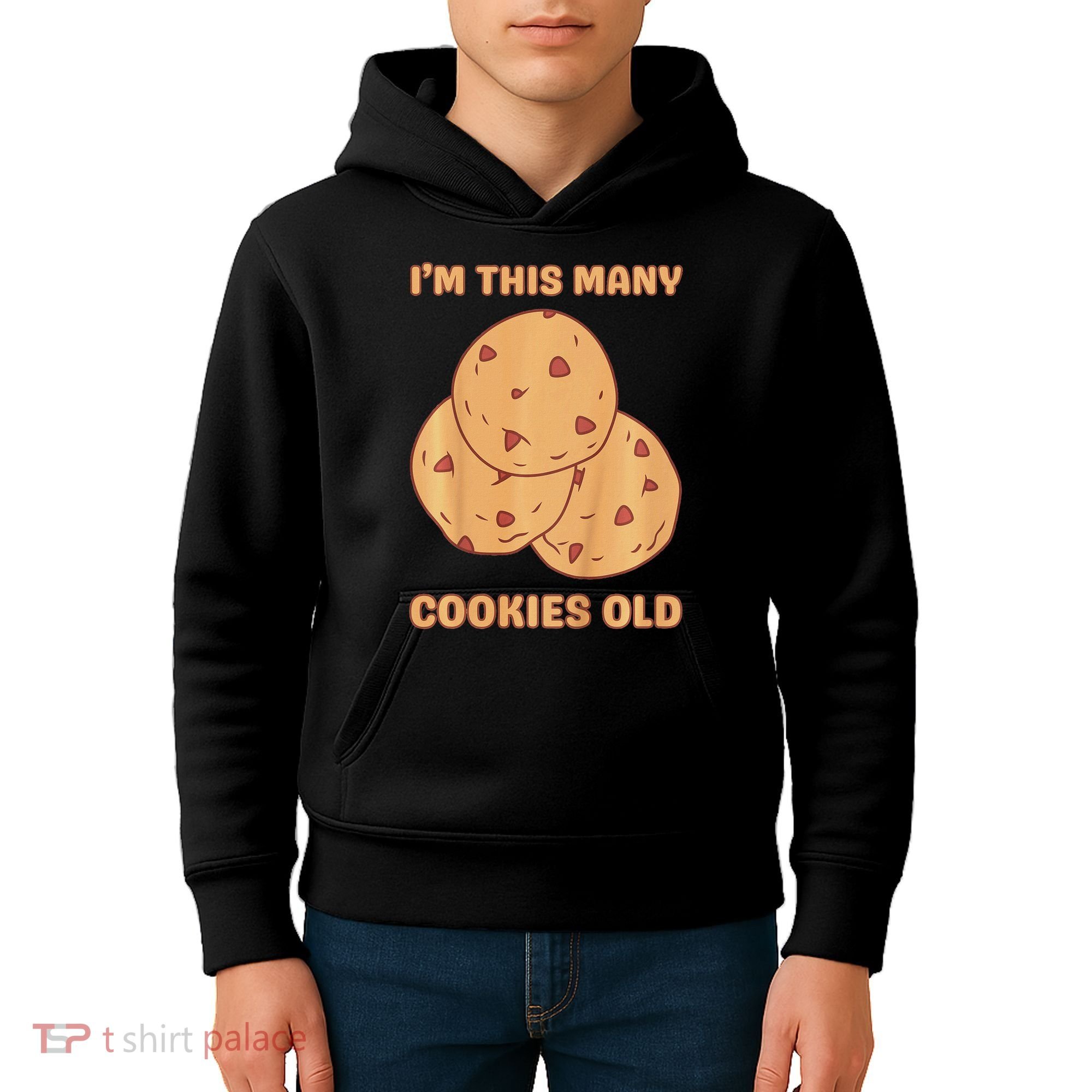 I'm This Many Cookies Old Cookie 3rd Birthday 3 Years Old Kids Hoodie