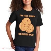 I'm This Many Cookies Old Cookie 3rd Birthday 3 Years Old Kids T-Shirt thumb 2