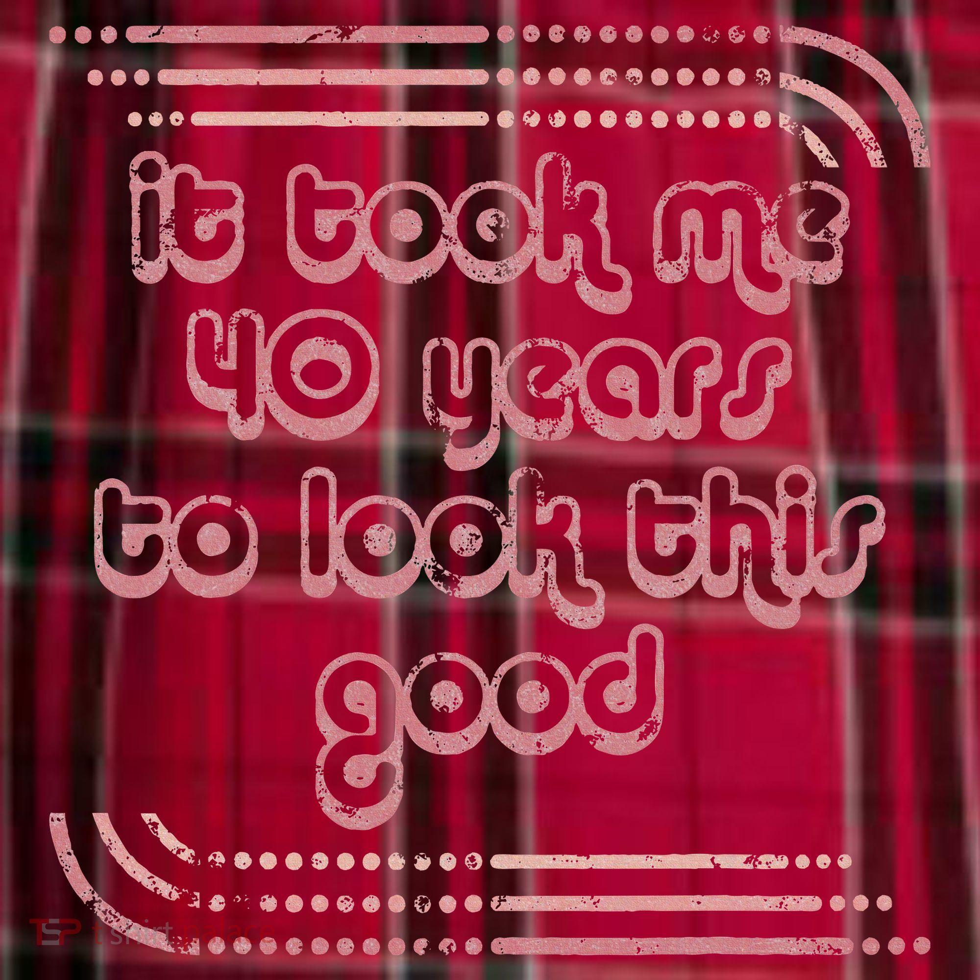 It Took Me 40 Years To Look This Good 40th Birthday Men's Flannel Plaid Pajama Pants