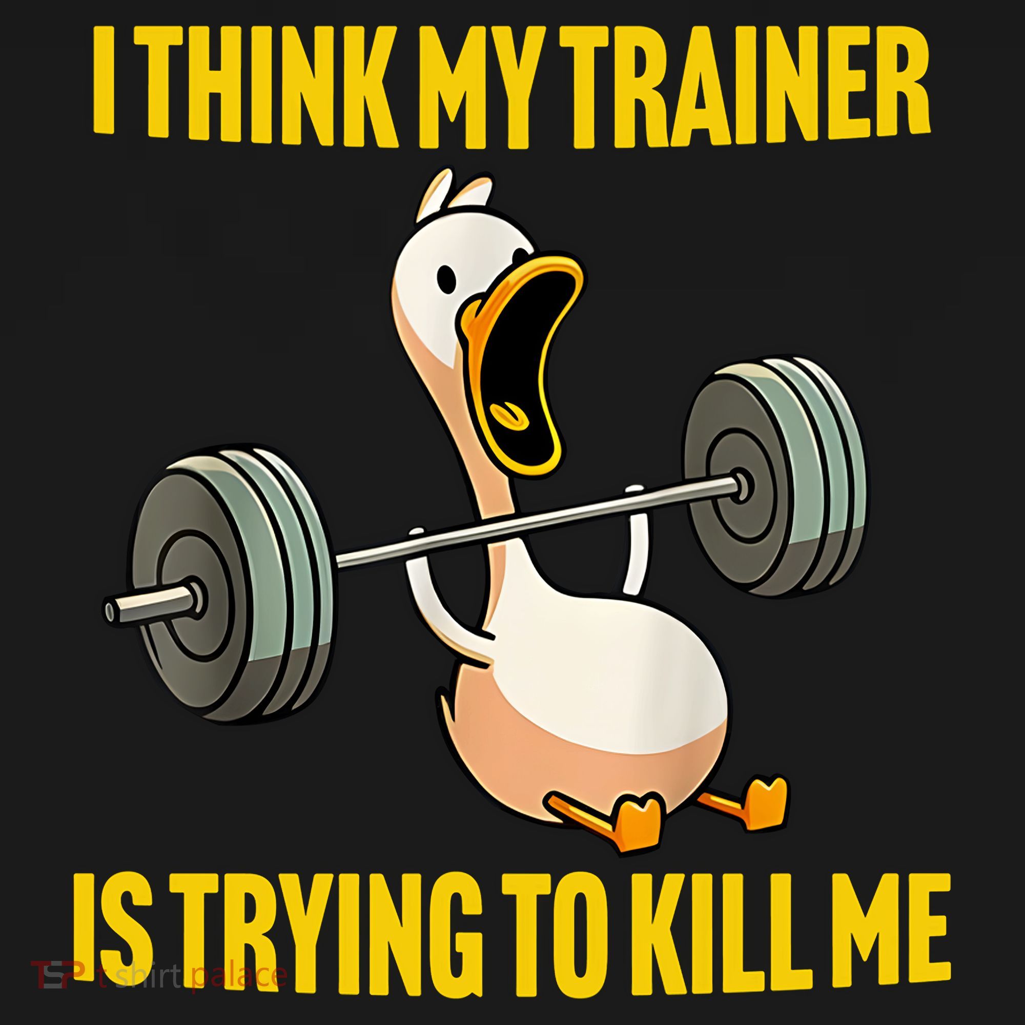 I Think My Trainer Is Trying To Kill Me Funny Workout Gym Ornament