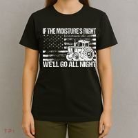 If The MoistureS Right WeLl Go All Night Vintage Usa Flag T-Shirt thumb 4