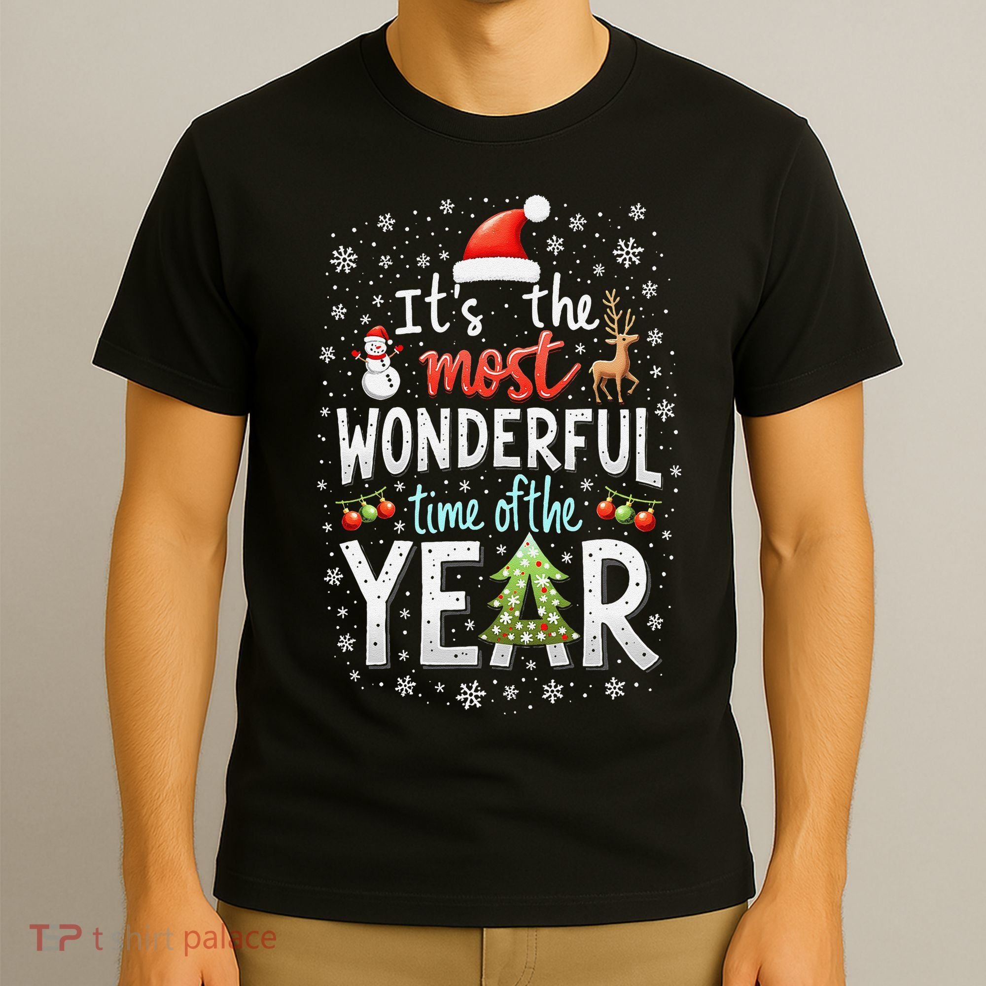ItS The Most Wonderful Time Of The Year Xmas Christmas Tree T-Shirt