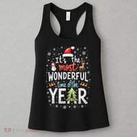 ItS The Most Wonderful Time Of The Year Xmas Christmas Tree Women's Tank Top thumb 3
