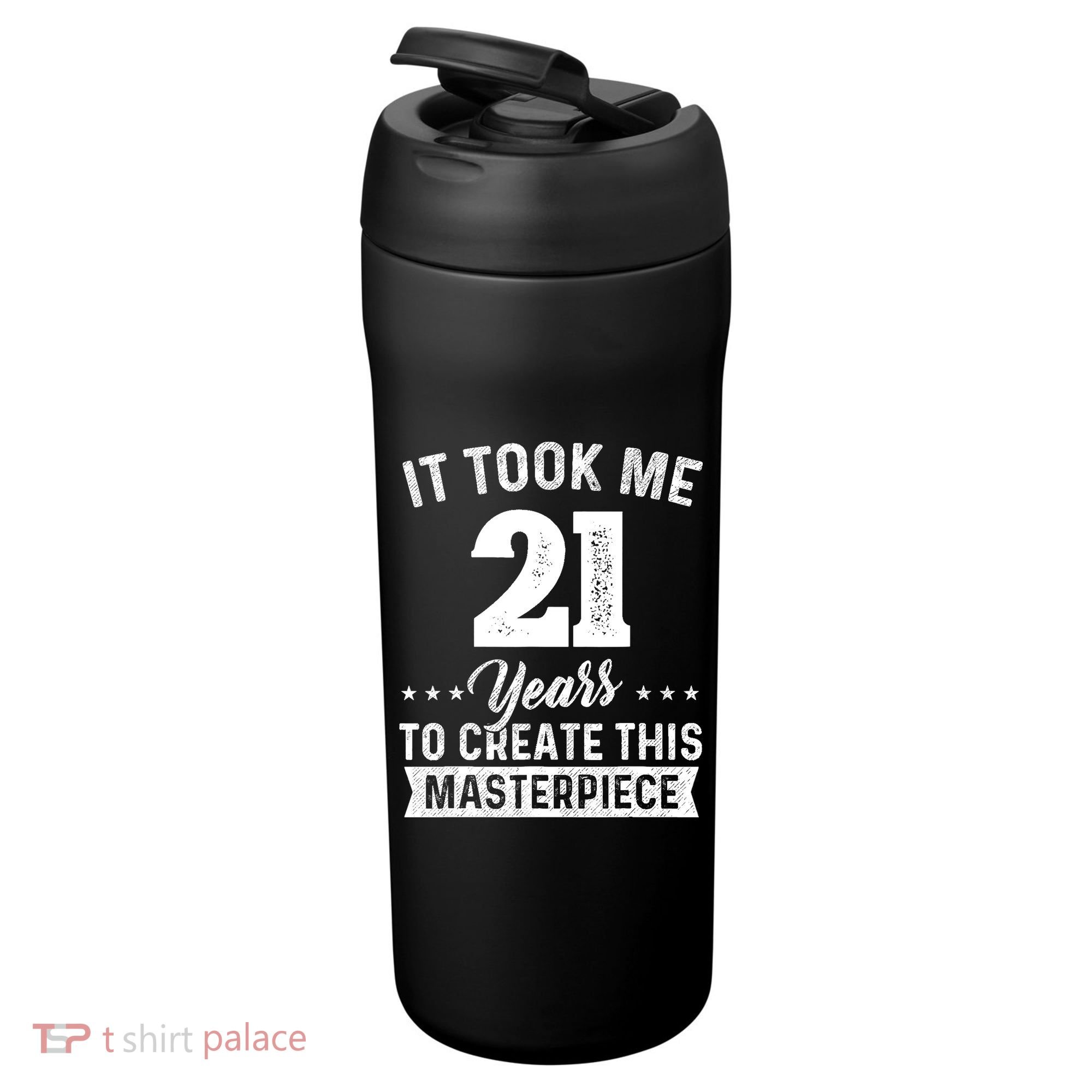 It Took Me 21 Years Masterpiece 21st Birthday 21 Years Old 24oz Duet Stainless Steel Tumbler