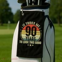 It Took Me 90 Years To Look This Good Funny 90Year Old Gift Golf Towel thumb 2