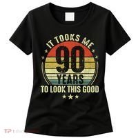 It Took Me 90 Years To Look This Good Funny 90Year Old Gift Women's T-Shirt thumb 0