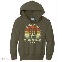 It Took Me 90 Years To Look This Good Funny 90Year Old Gift Kids Hoodie thumb 0