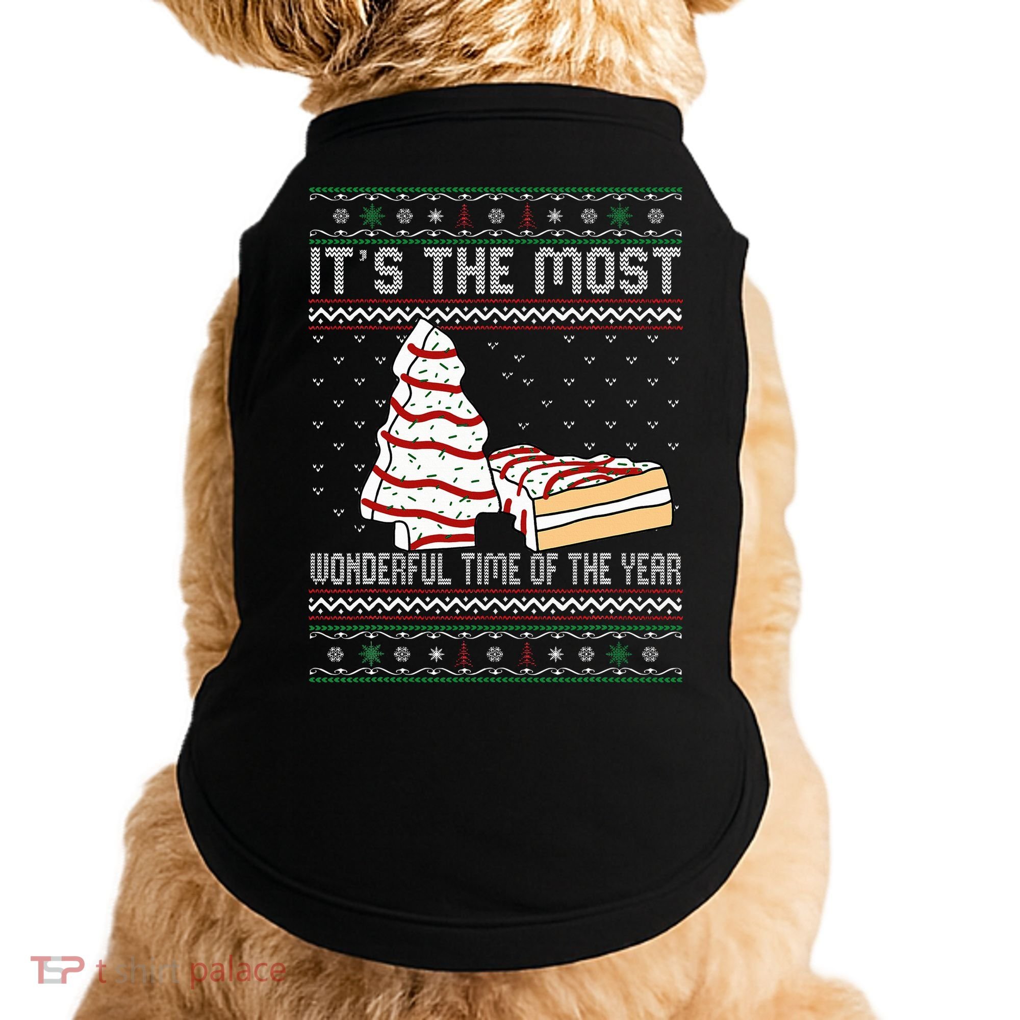 Its The Most Wonderful Time Of The Year Christmas tree cake  Doggie Tank