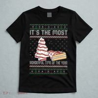 Its The Most Wonderful Time Of The Year Christmas tree cake  T-Shirt thumb 5
