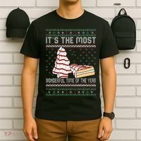 Its The Most Wonderful Time Of The Year Christmas tree cake  T-Shirt thumb 6