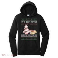 Its The Most Wonderful Time Of The Year Christmas tree cake  Women's Hoodie thumb 0