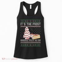 Its The Most Wonderful Time Of The Year Christmas tree cake  Women's Tank Top thumb 0