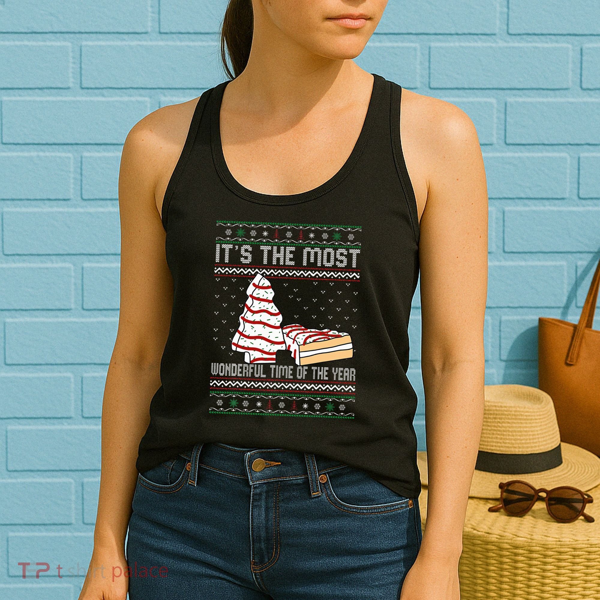 Its The Most Wonderful Time Of The Year Christmas tree cake  Women's Tank Top