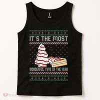 Its The Most Wonderful Time Of The Year Christmas tree cake  Tank Top thumb 2