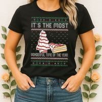 Its The Most Wonderful Time Of The Year Christmas tree cake  Women's T-Shirt thumb 2