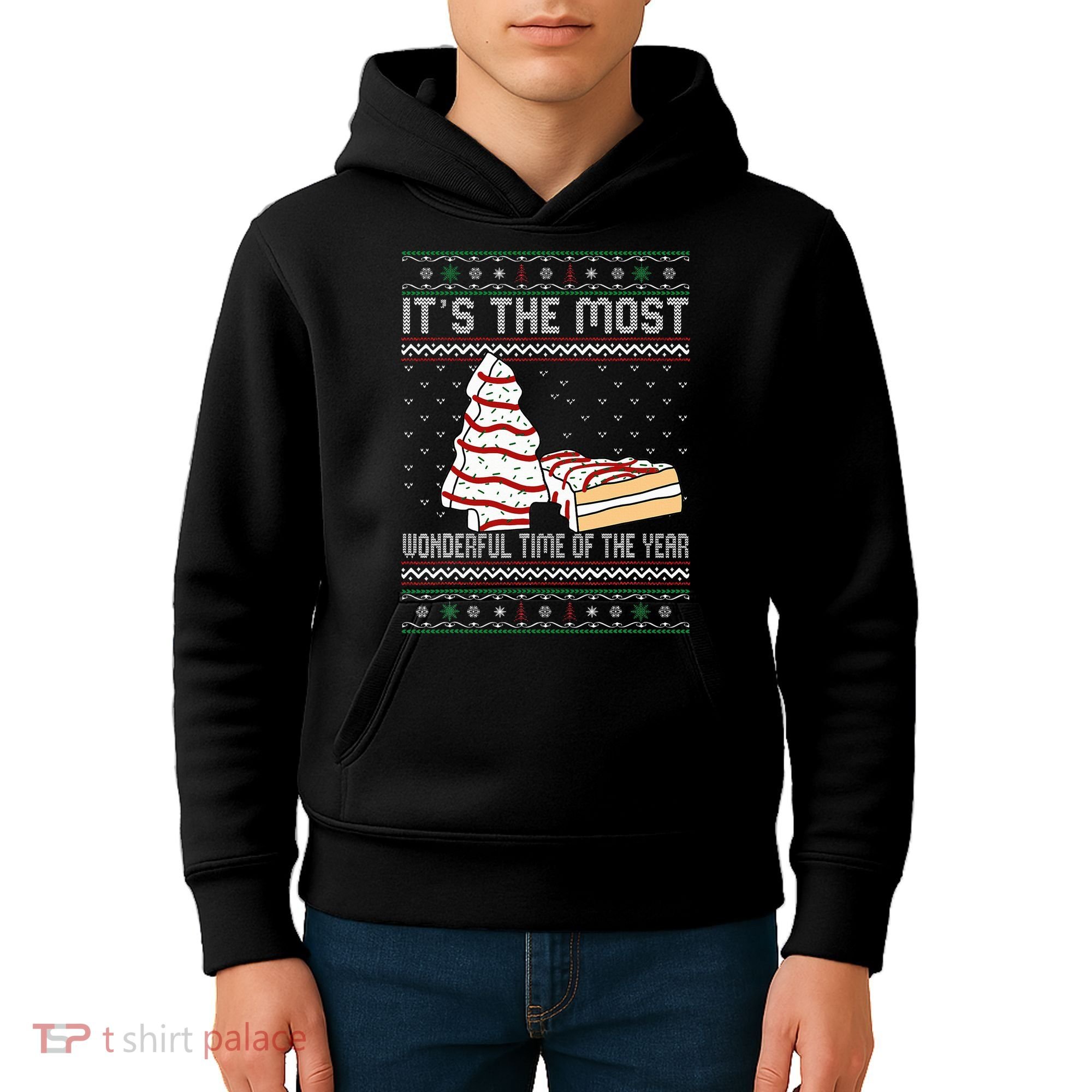 Its The Most Wonderful Time Of The Year Christmas tree cake  Kids Hoodie