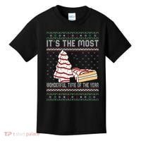 Its The Most Wonderful Time Of The Year Christmas tree cake  Kids T-Shirt thumb 0