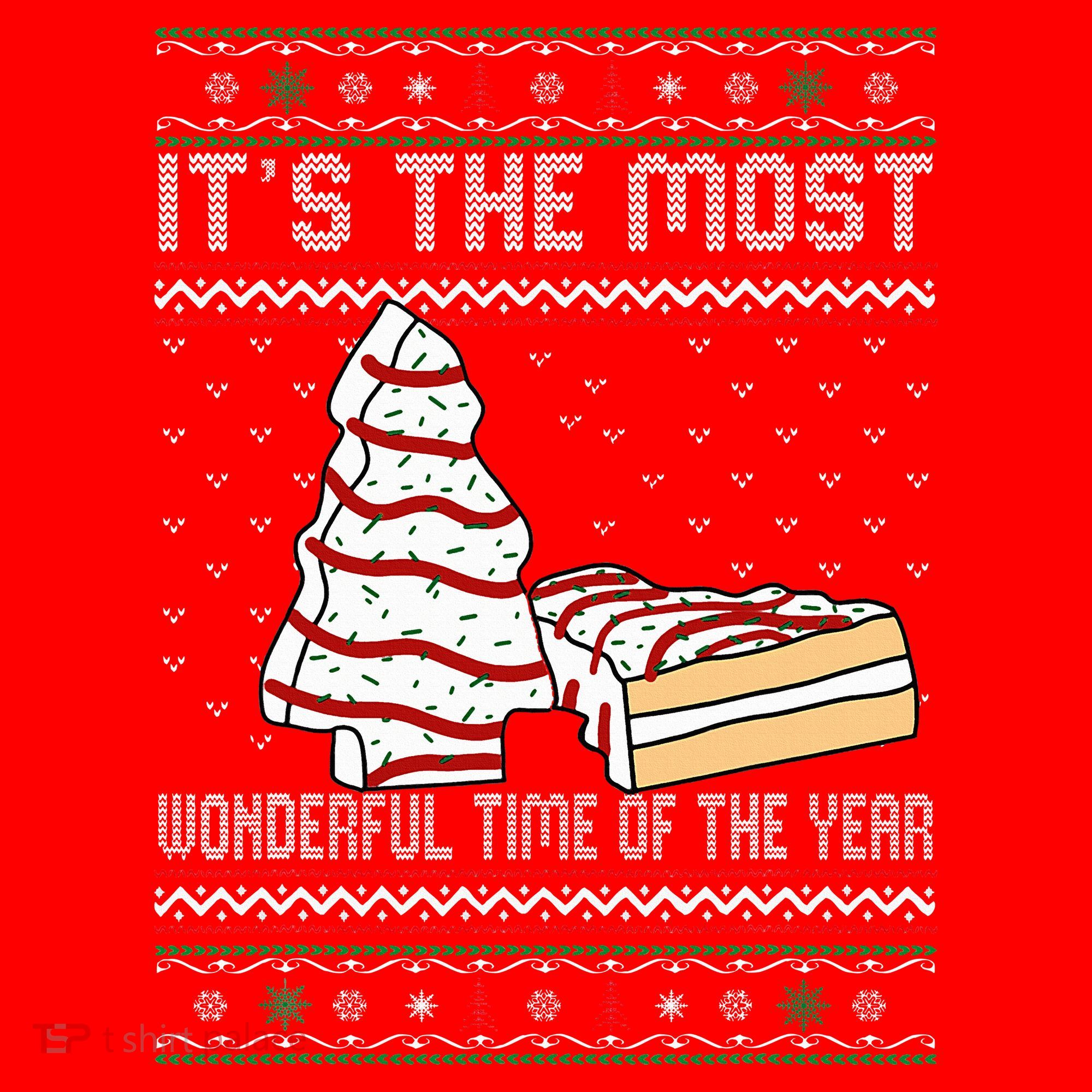 Its The Most Wonderful Time Of The Year Christmas tree cake  Santa Hat