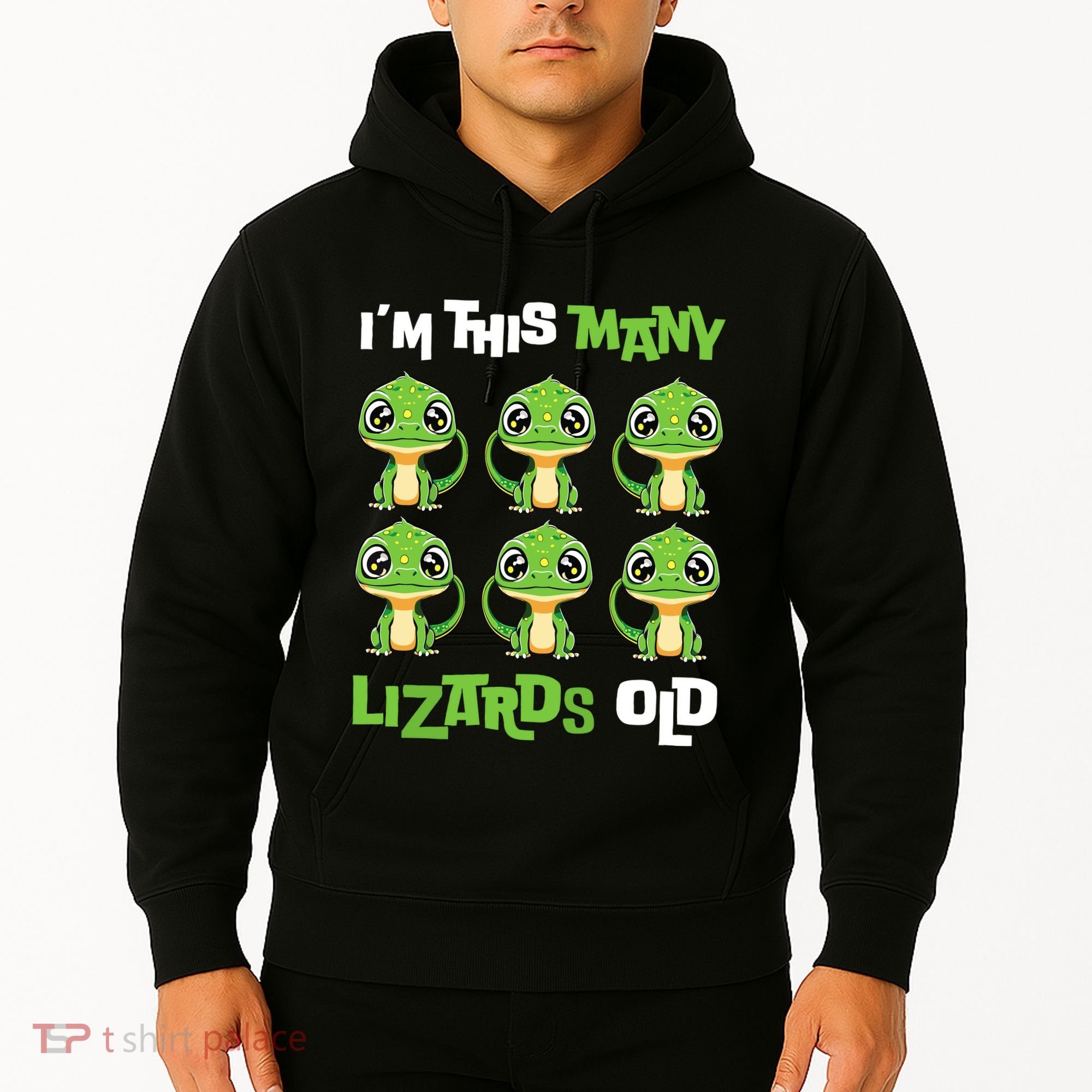 IM This Many Lizards Old Cute Lizard 6th Birthday 6 Years Hoodie