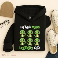 IM This Many Lizards Old Cute Lizard 6th Birthday 6 Years Hoodie thumb 4