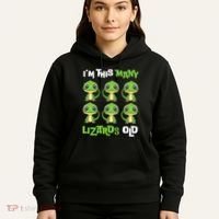 IM This Many Lizards Old Cute Lizard 6th Birthday 6 Years Hoodie thumb 5