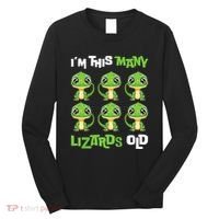 IM This Many Lizards Old Cute Lizard 6th Birthday 6 Years Long Sleeve Shirt thumb 0