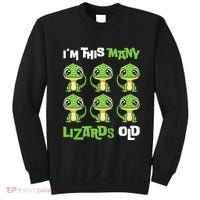 IM This Many Lizards Old Cute Lizard 6th Birthday 6 Years Sweatshirt thumb 0