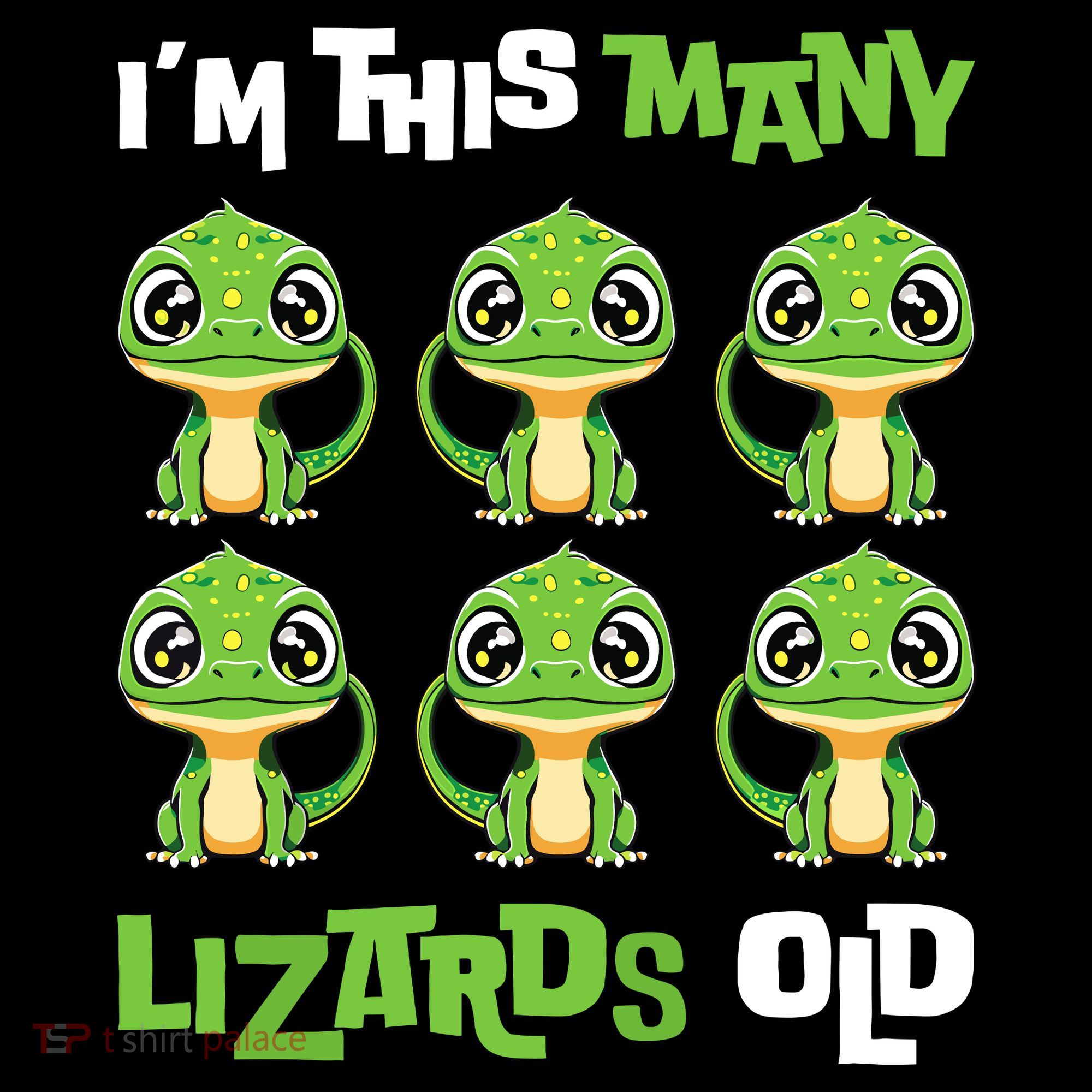 IM This Many Lizards Old Cute Lizard 6th Birthday 6 Years Sweatshirt