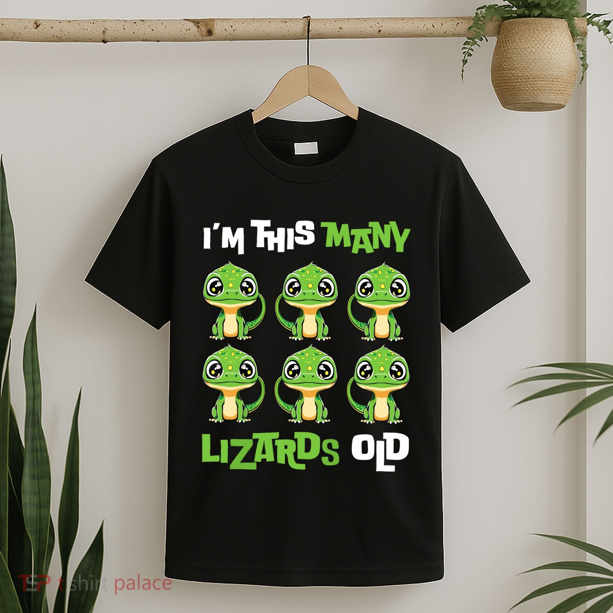 IM This Many Lizards Old Cute Lizard 6th Birthday 6 Years T-Shirt