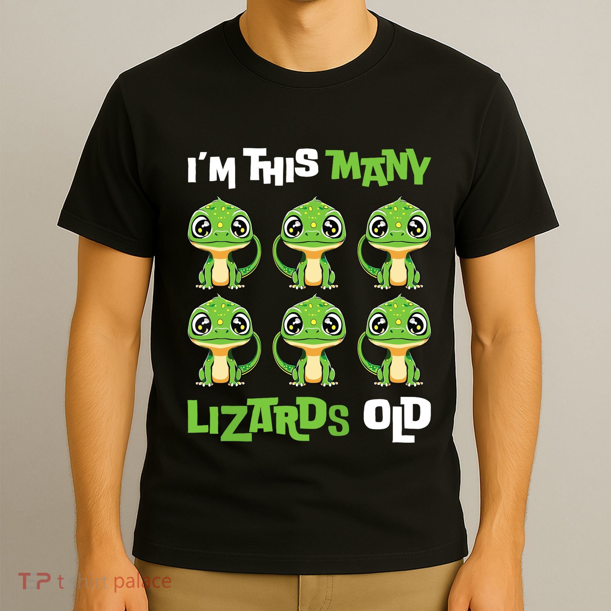 IM This Many Lizards Old Cute Lizard 6th Birthday 6 Years T-Shirt