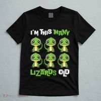 IM This Many Lizards Old Cute Lizard 6th Birthday 6 Years T-Shirt thumb 5