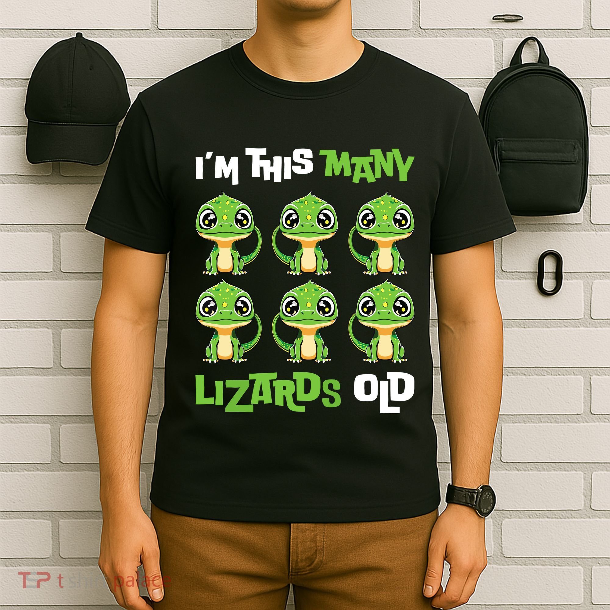IM This Many Lizards Old Cute Lizard 6th Birthday 6 Years T-Shirt