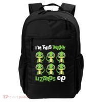 IM This Many Lizards Old Cute Lizard 6th Birthday 6 Years Backpack thumb 0
