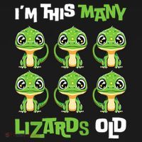 IM This Many Lizards Old Cute Lizard 6th Birthday 6 Years Coaster thumb 2