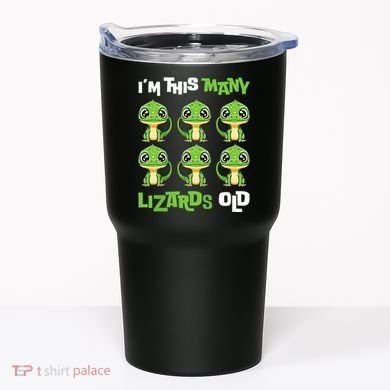 IM This Many Lizards Old Cute Lizard 6th Birthday 6 Years Tumbler