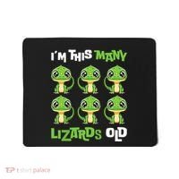 IM This Many Lizards Old Cute Lizard 6th Birthday 6 Years Mousepad thumb 0