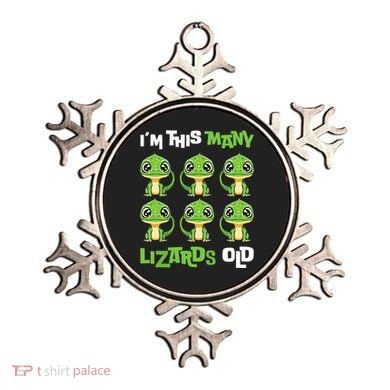 IM This Many Lizards Old Cute Lizard 6th Birthday 6 Years Ornament