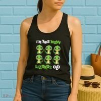 IM This Many Lizards Old Cute Lizard 6th Birthday 6 Years Women's Tank Top thumb 2