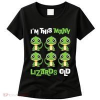 IM This Many Lizards Old Cute Lizard 6th Birthday 6 Years Women's T-Shirt thumb 0