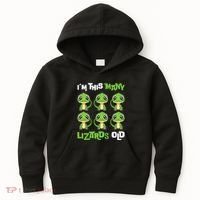 IM This Many Lizards Old Cute Lizard 6th Birthday 6 Years Kids Hoodie thumb 0