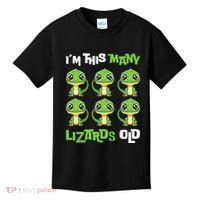 IM This Many Lizards Old Cute Lizard 6th Birthday 6 Years Kids T-Shirt thumb 0