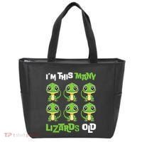 IM This Many Lizards Old Cute Lizard 6th Birthday 6 Years Tote Bag thumb 0