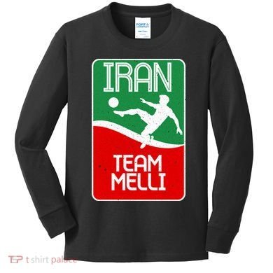 Iran Team Melli Soccer Fan Kids Long Sleeve Shirt