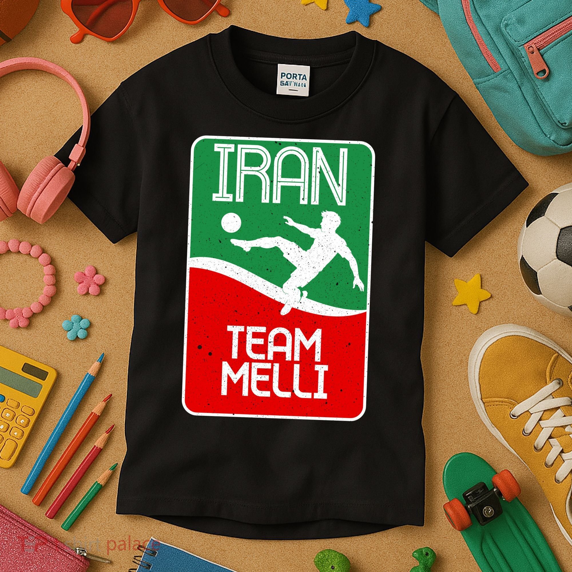 Iran Team Melli Soccer Fan Kids T-Shirt