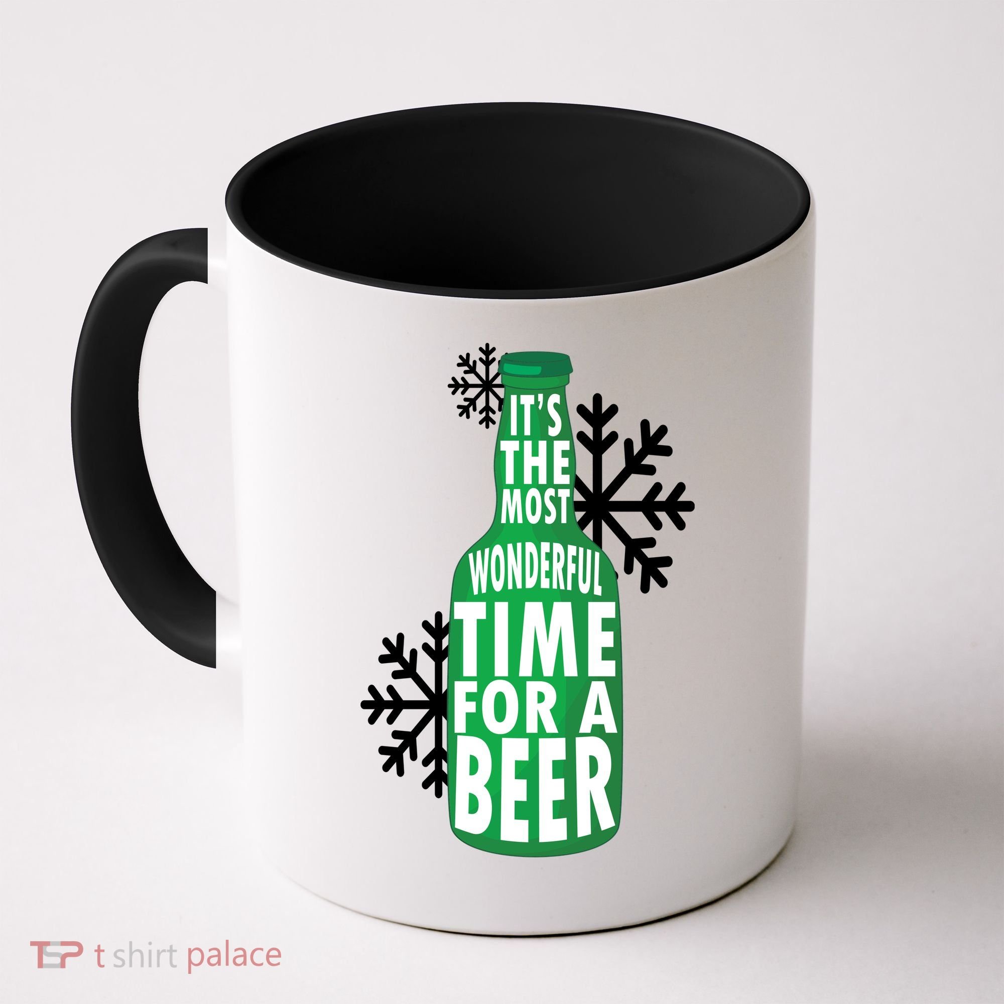 Its The Most Wonderful Time For A Beer Funny Christmas Coffee Mug
