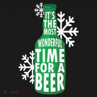 Its The Most Wonderful Time For A Beer Funny Christmas Mousepad thumb 1